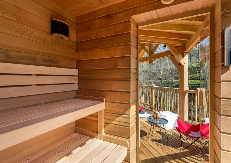 sauna cabane laurier