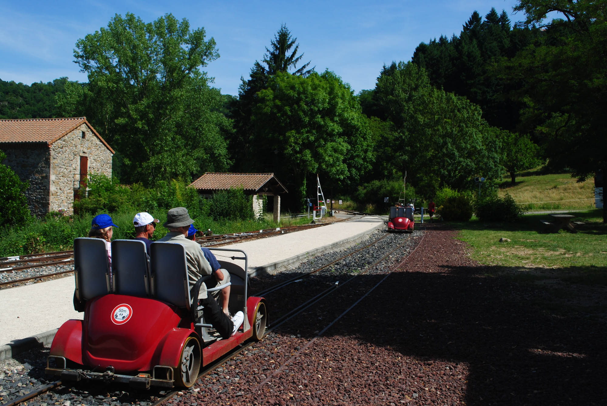 voiturette sur rails